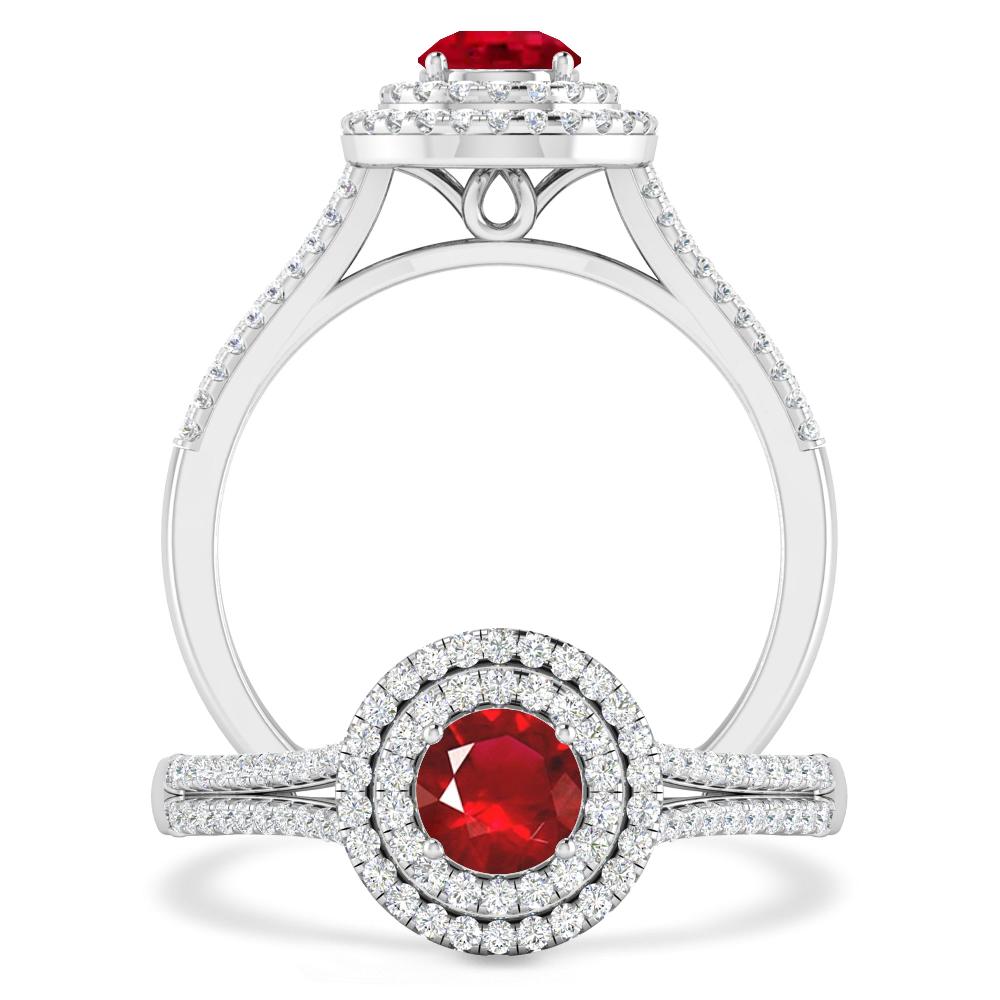 White Gold - Ruby