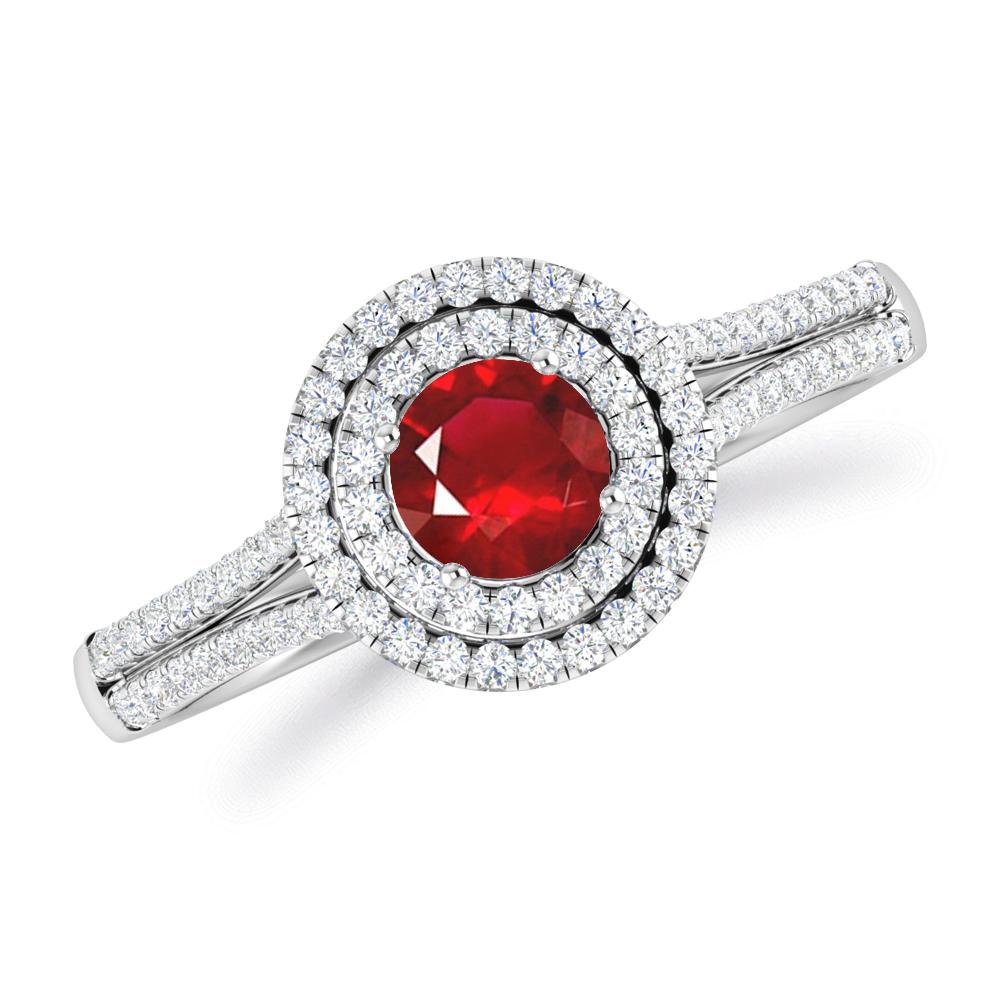 White Gold - Ruby