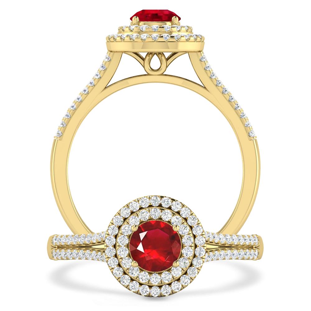 Yellow Gold - Ruby