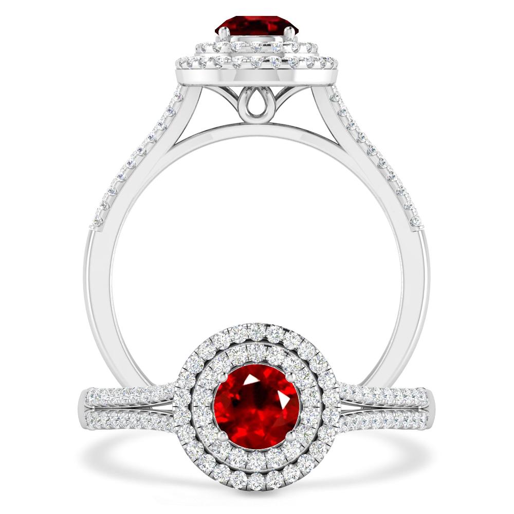 White Gold - Ruby