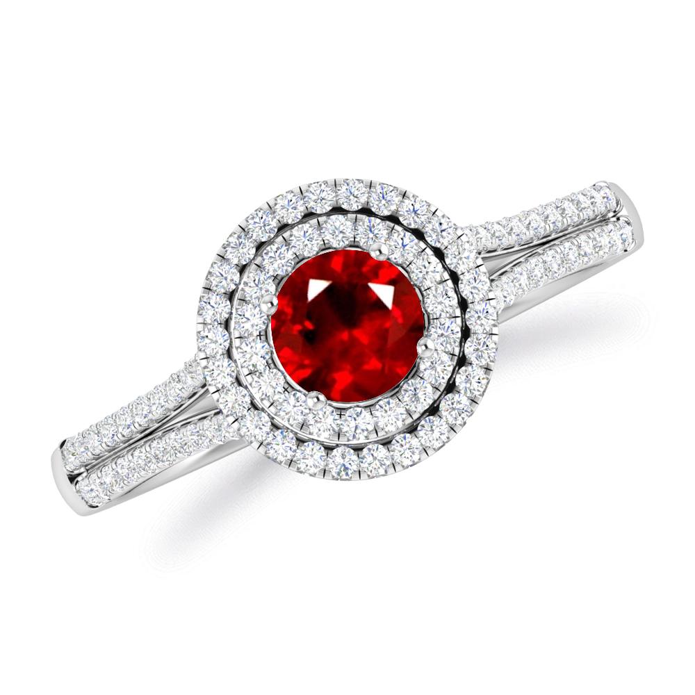 White Gold - Ruby