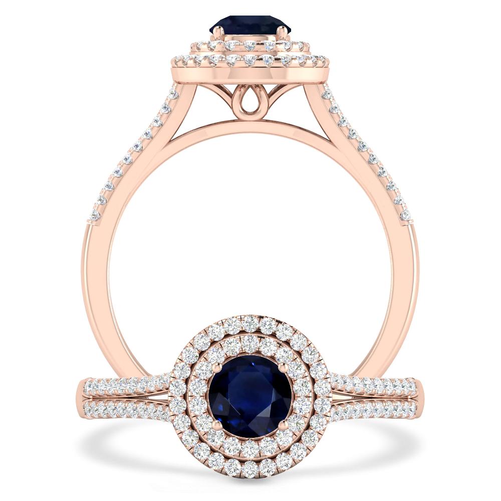 Rose Gold - Sapphire