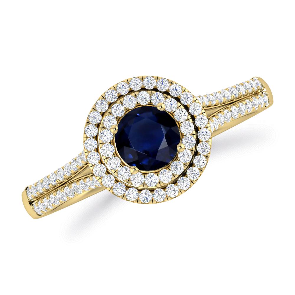 Yellow Gold - Sapphire