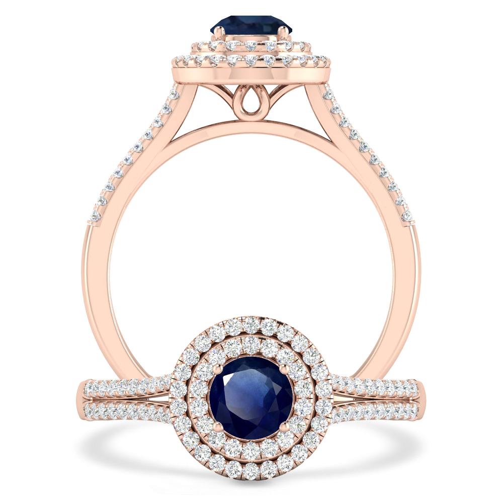 Rose Gold - Sapphire