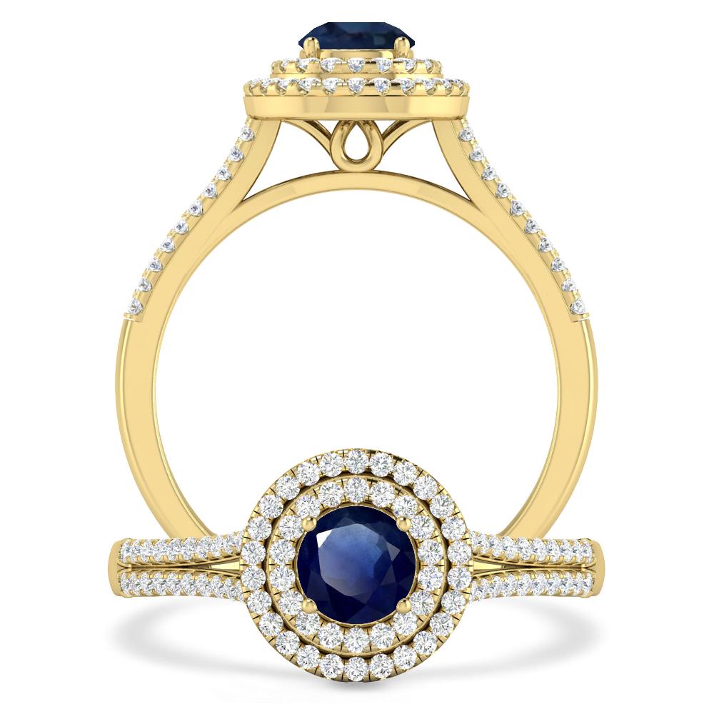 Yellow Gold - Sapphire