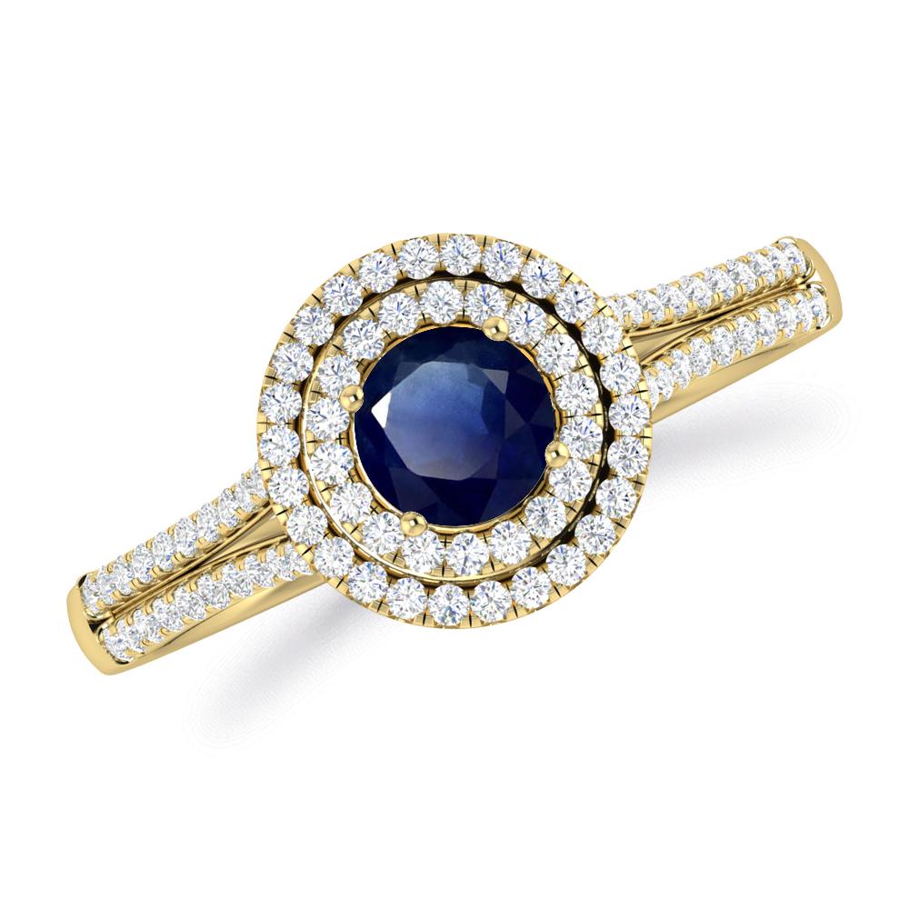 Yellow Gold - Sapphire