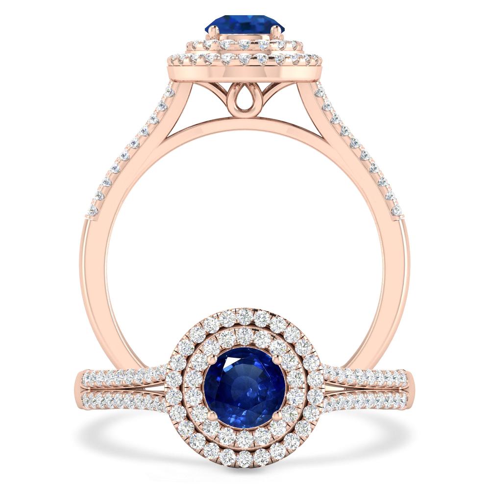 Rose Gold - Sapphire