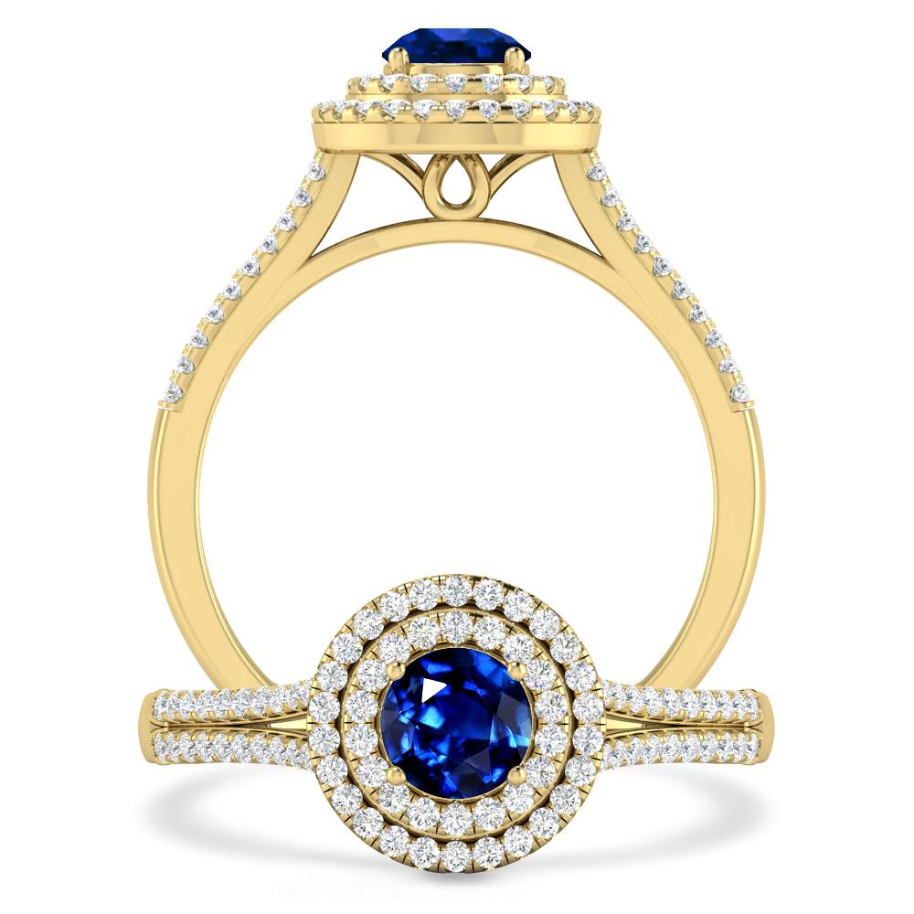 Yellow Gold - Sapphire