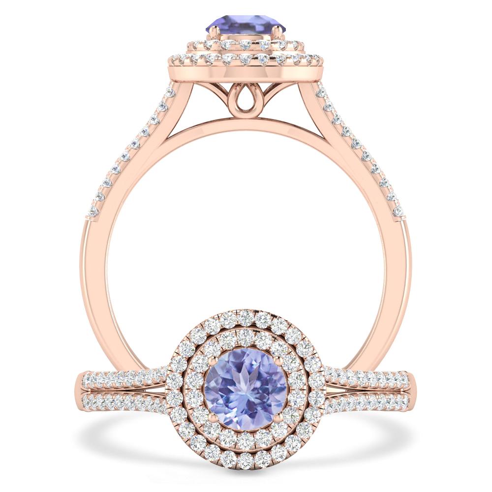 Rose Gold - Tanzanite