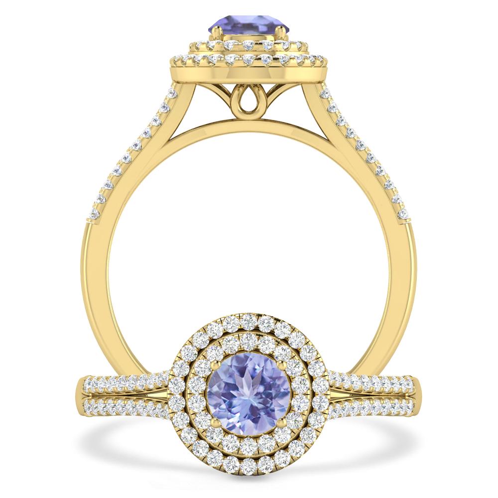 Yellow Gold - Tanzanite