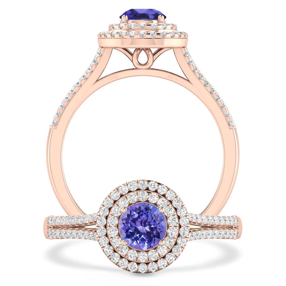 Rose Gold - Tanzanite