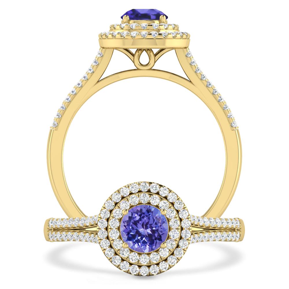 Yellow Gold - Tanzanite