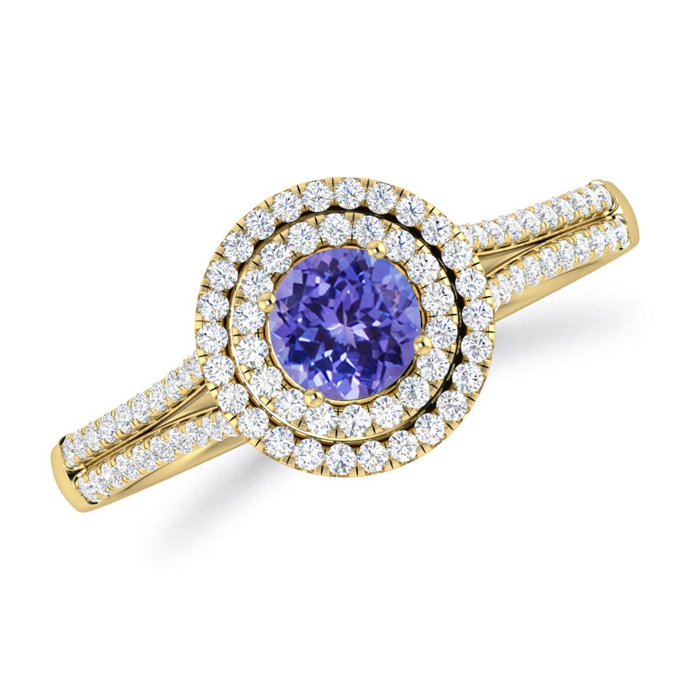 Yellow Gold - Tanzanite