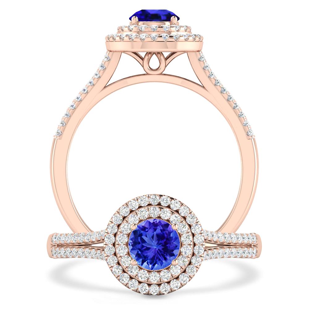 Rose Gold - Tanzanite