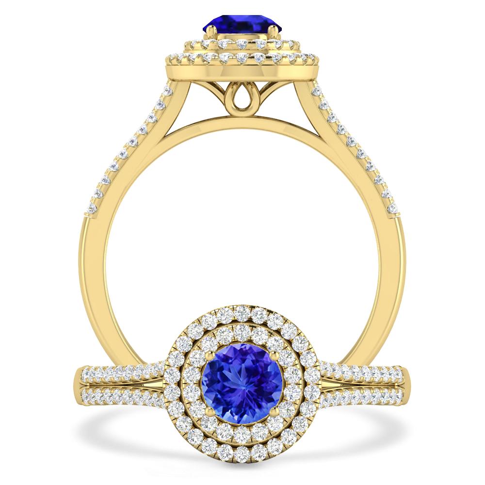 Yellow Gold - Tanzanite