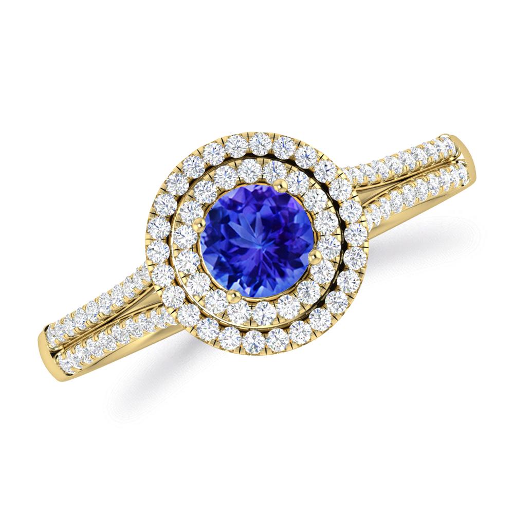 Yellow Gold - Tanzanite