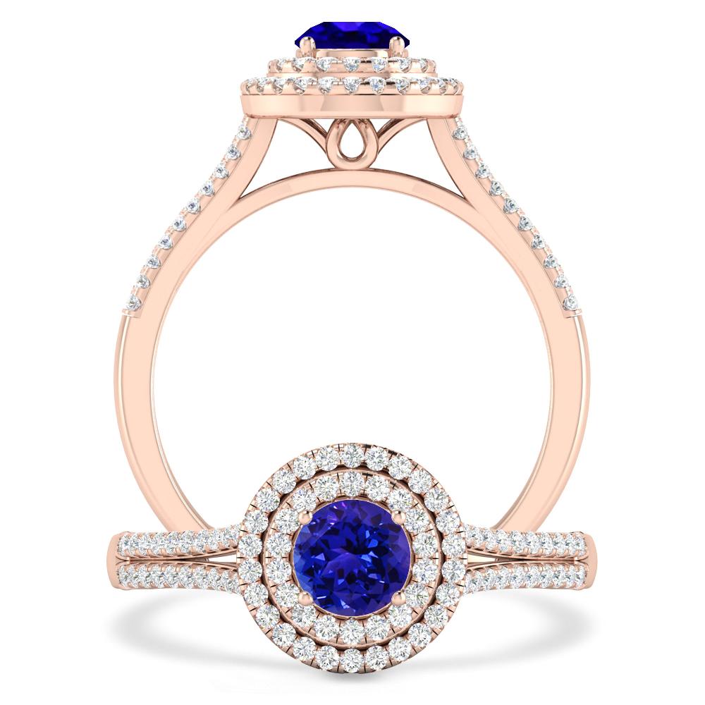 Rose Gold - Tanzanite