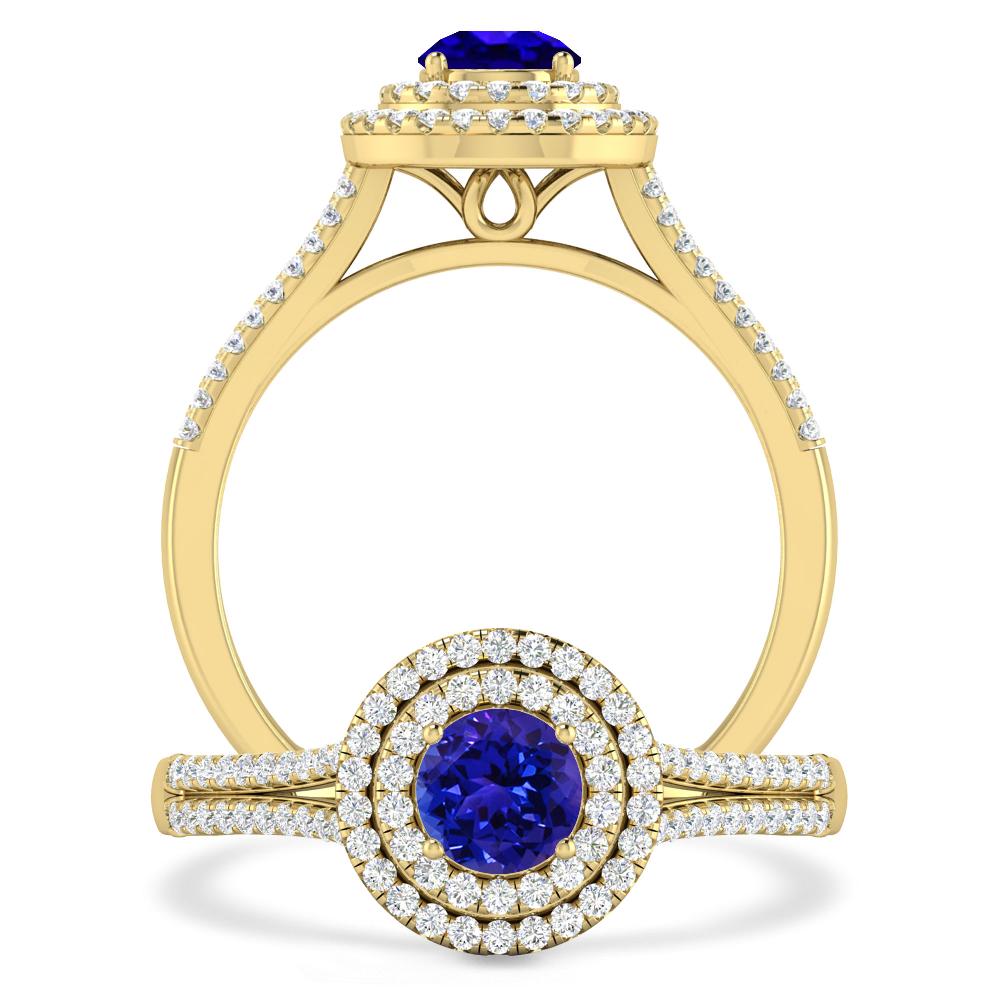 Yellow Gold - Tanzanite