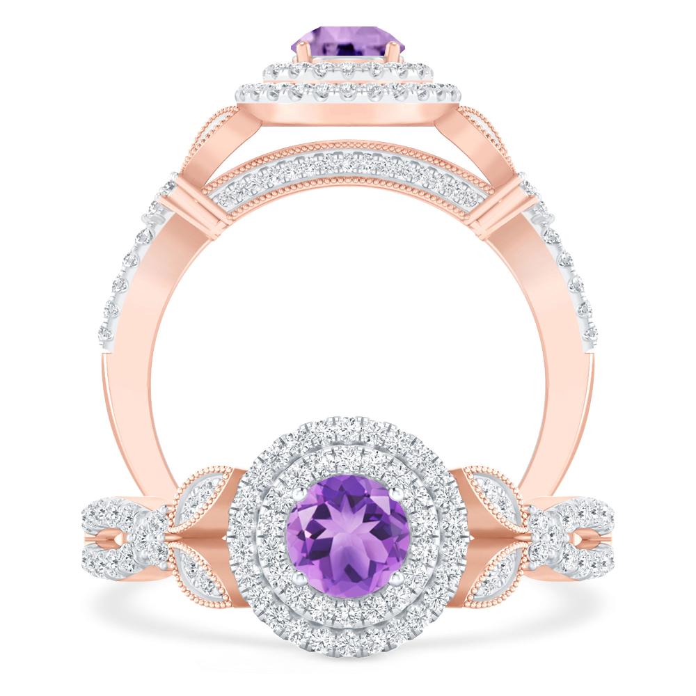 Rose Gold - Amethyst