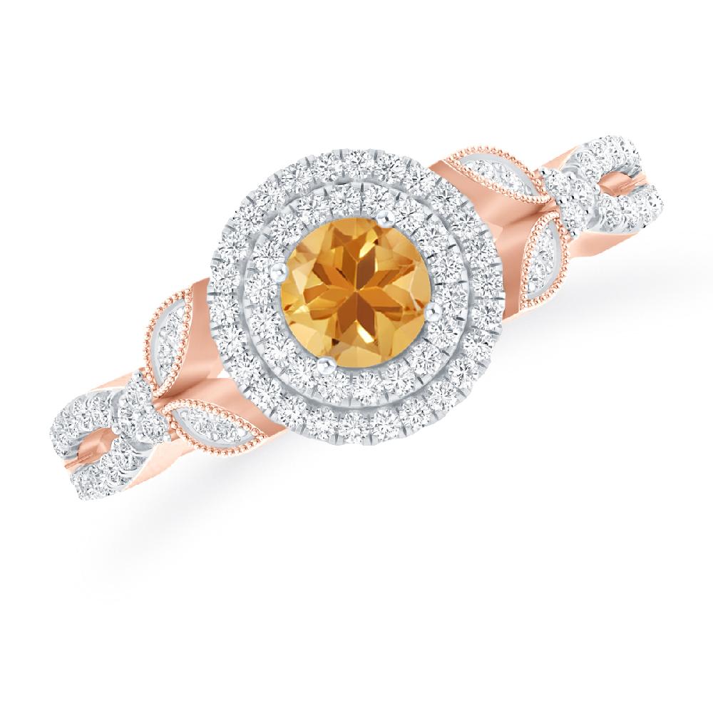 Rose Gold - Citrine