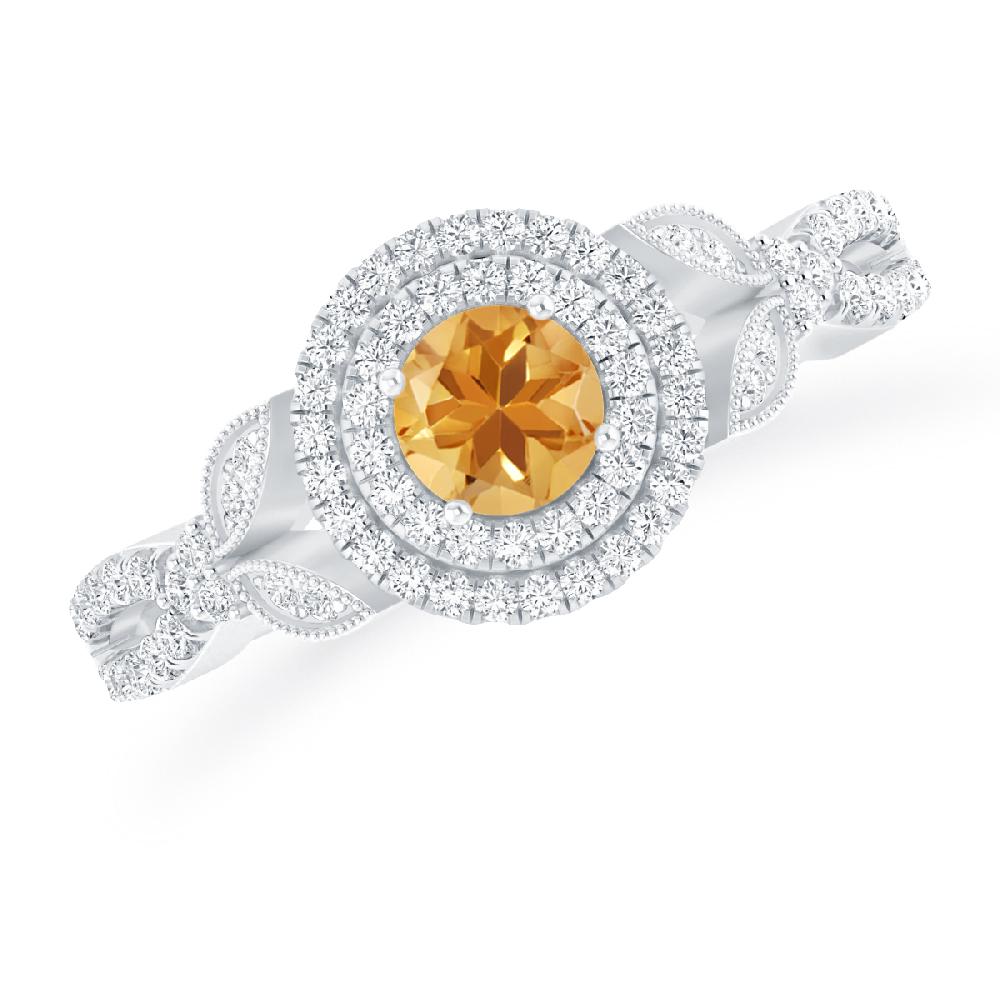 White Gold - Citrine