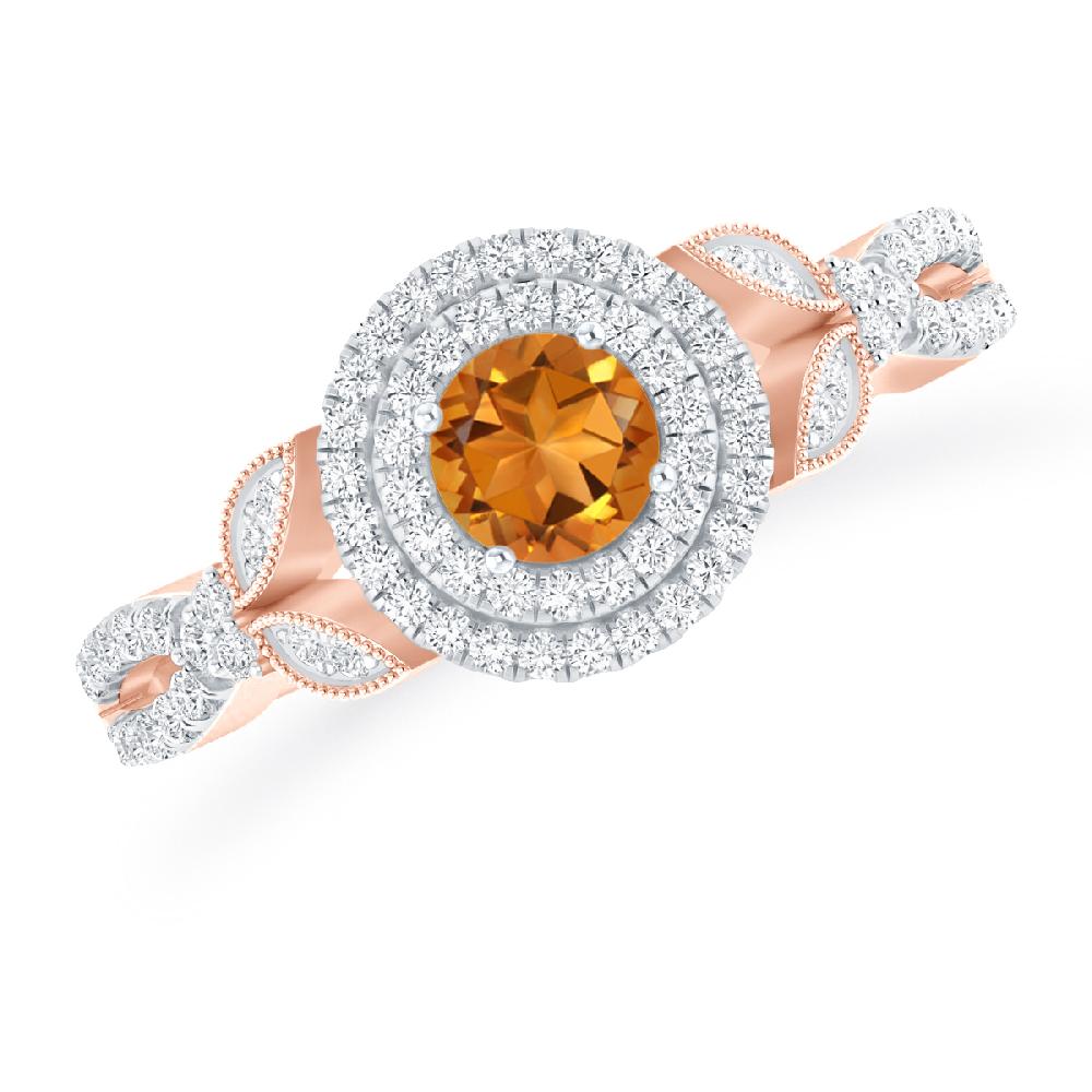 Rose Gold - Citrine