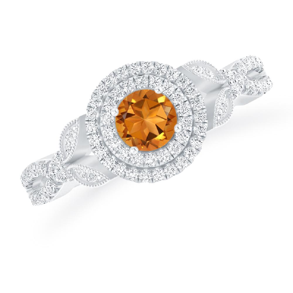 White Gold - Citrine