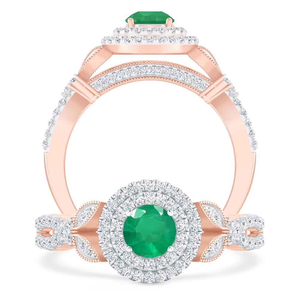 Rose Gold - Emerald