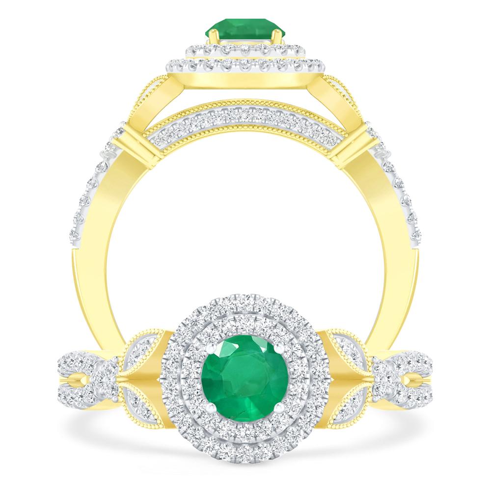 Yellow Gold - Emerald