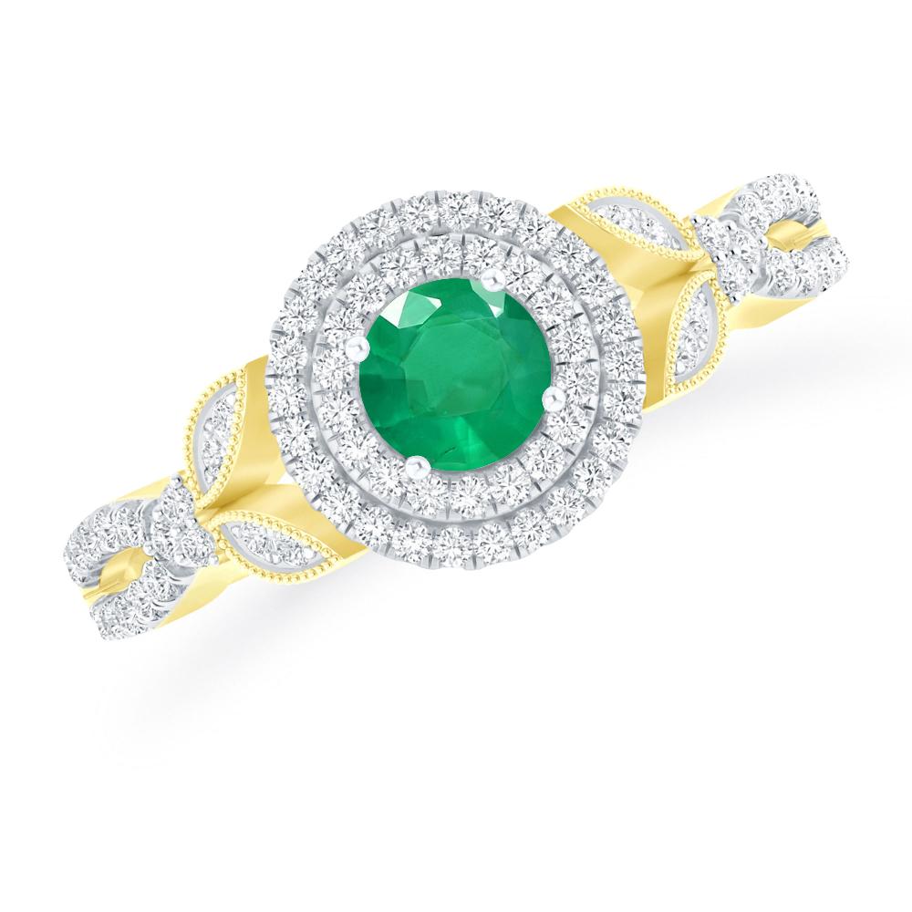 Yellow Gold - Emerald