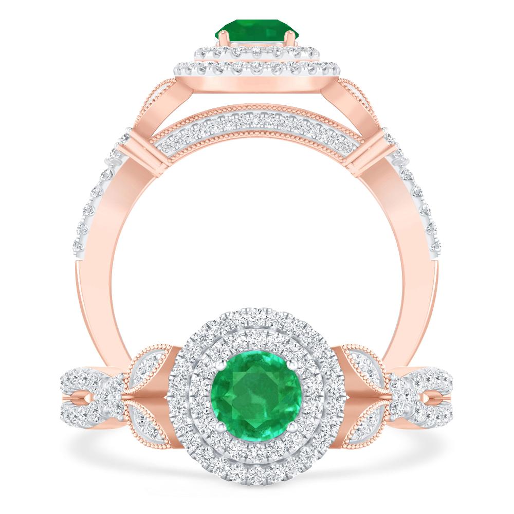 Rose Gold - Emerald