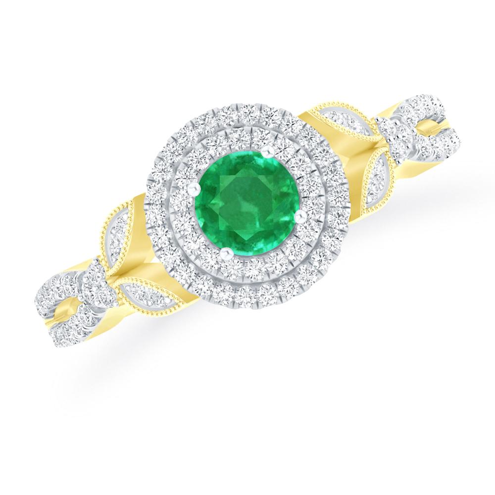 Yellow Gold - Emerald