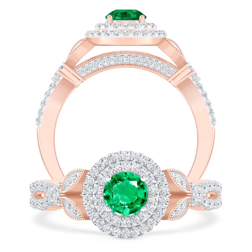 Rose Gold - Emerald