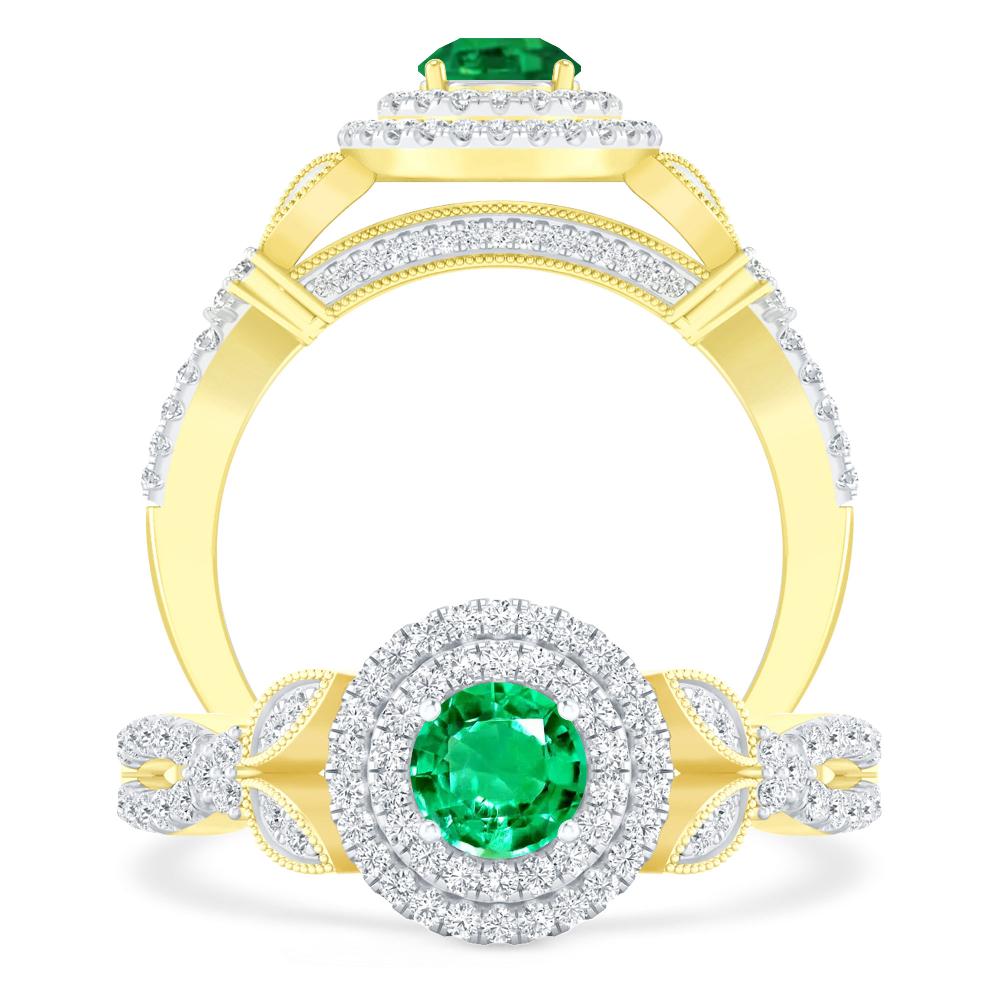 Yellow Gold - Emerald