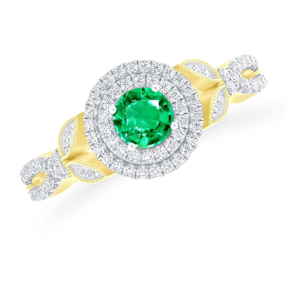 Yellow Gold - Emerald