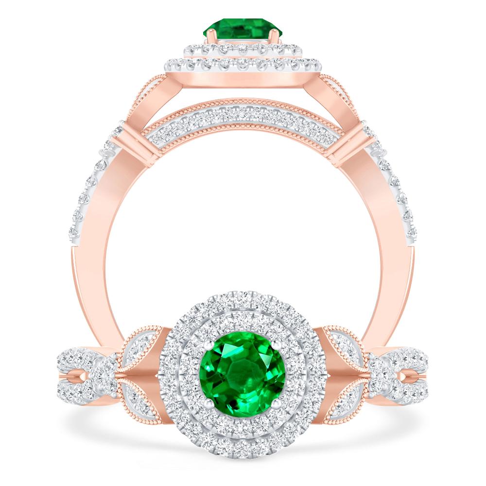 Rose Gold - Emerald