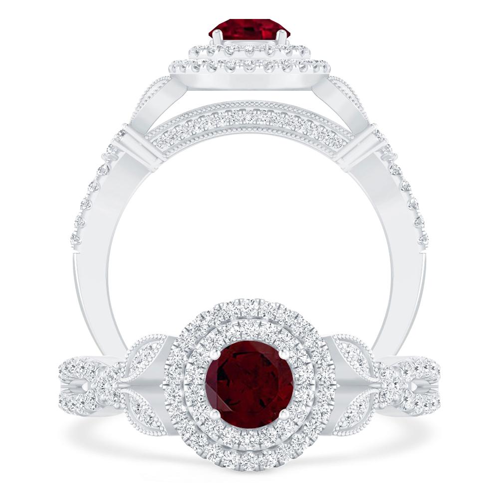 White Gold - Garnet