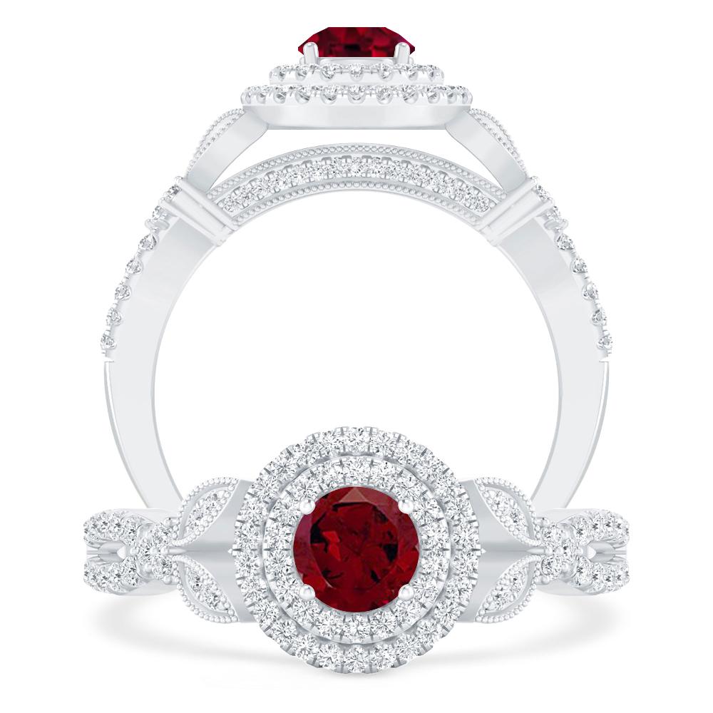 White Gold - Garnet