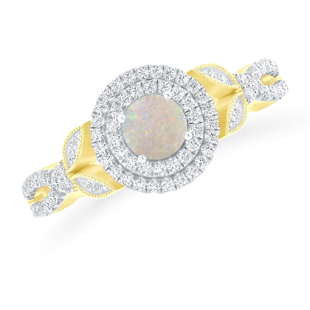 Yellow Gold - Opal