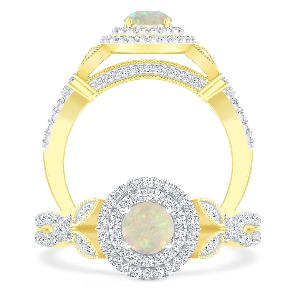 Yellow Gold - Opal