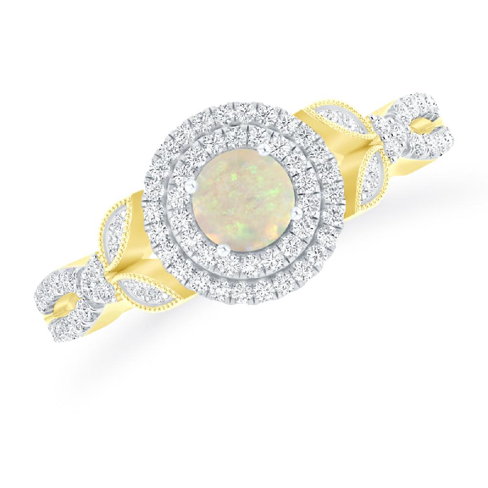 Yellow Gold - Opal