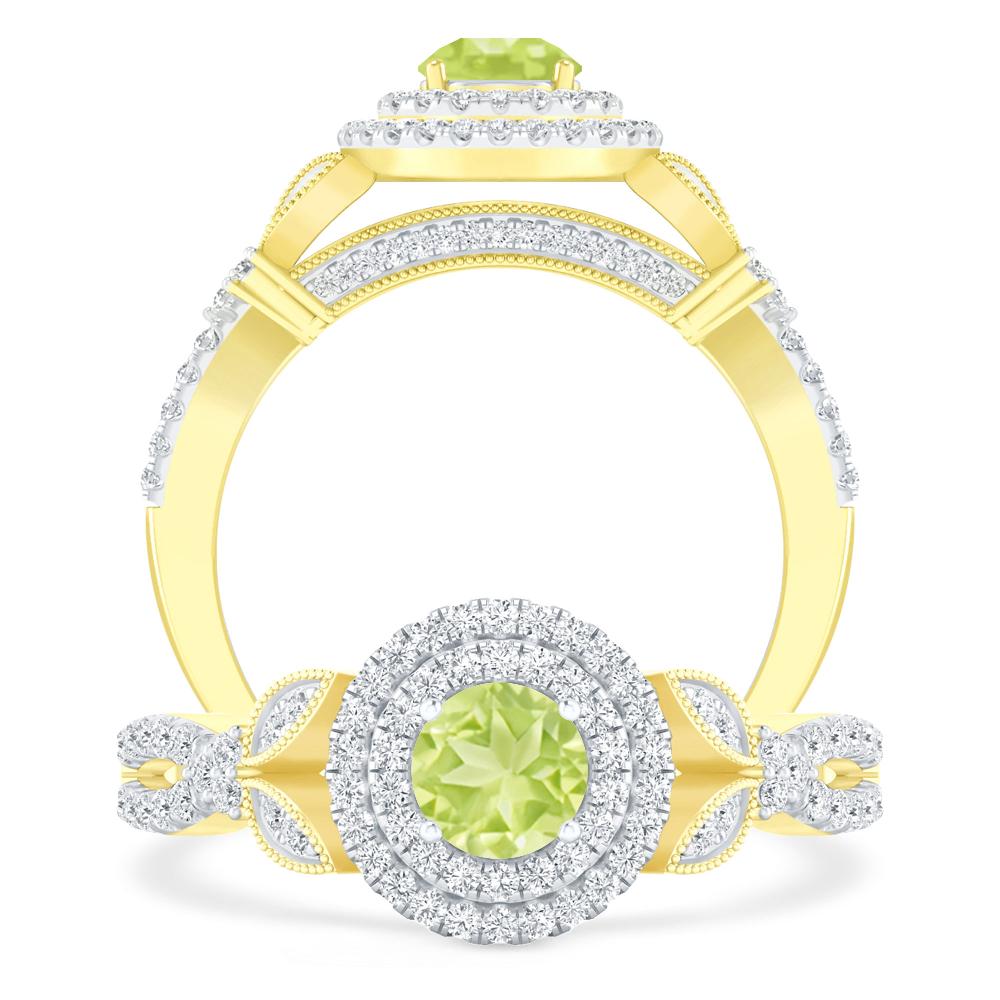 Yellow Gold - Peridot