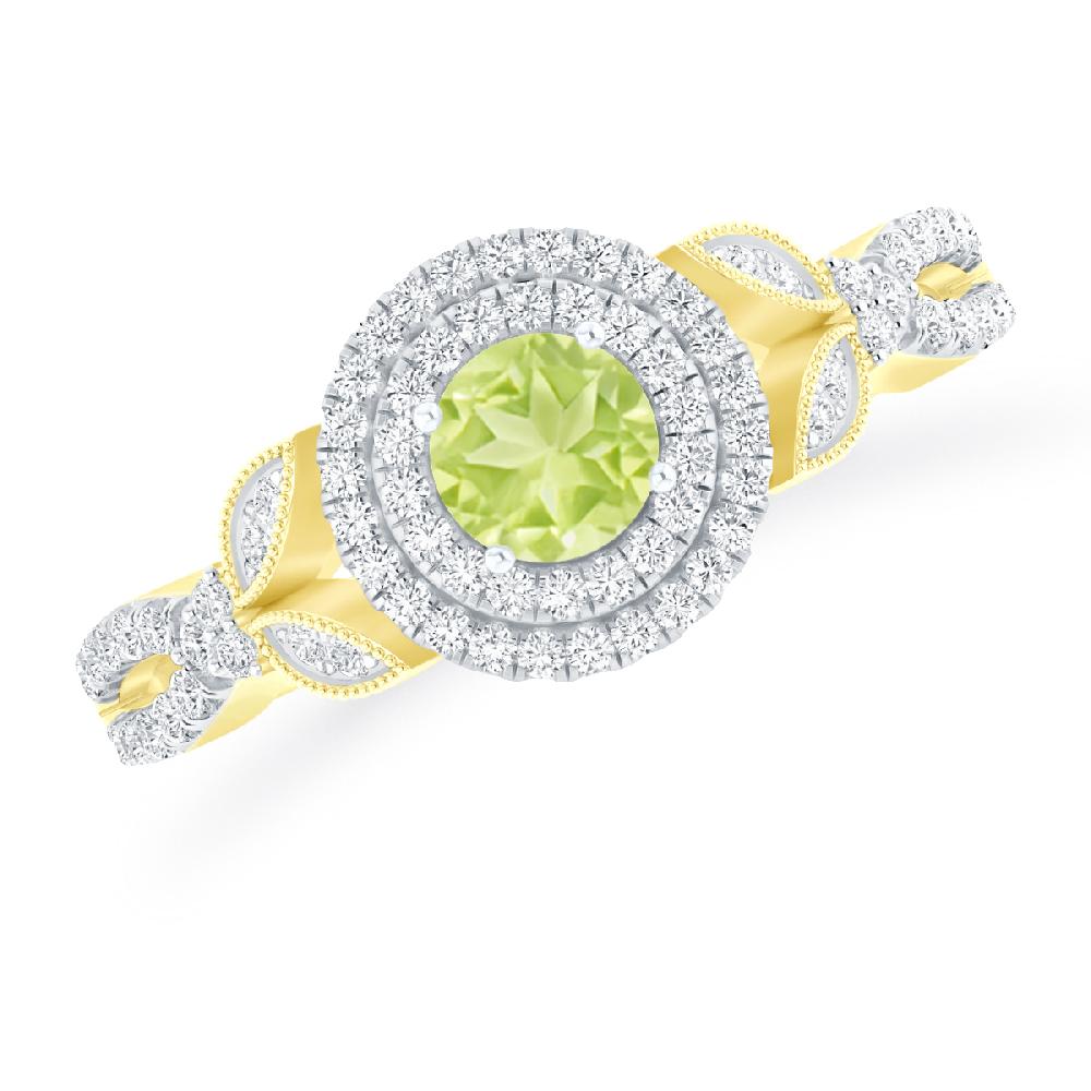 Yellow Gold - Peridot