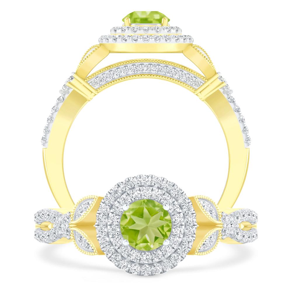 Yellow Gold - Peridot