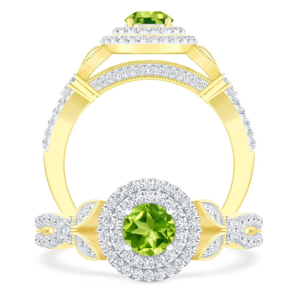 Yellow Gold - Peridot