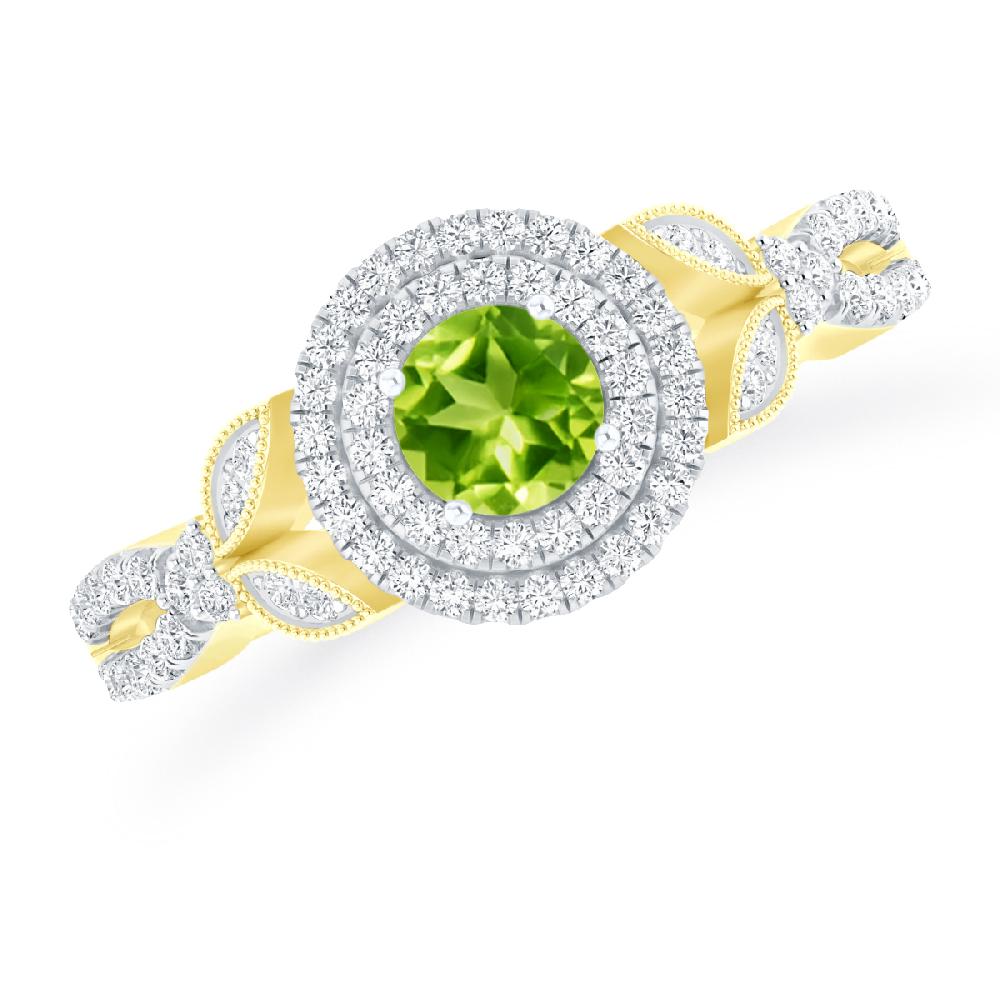 Yellow Gold - Peridot