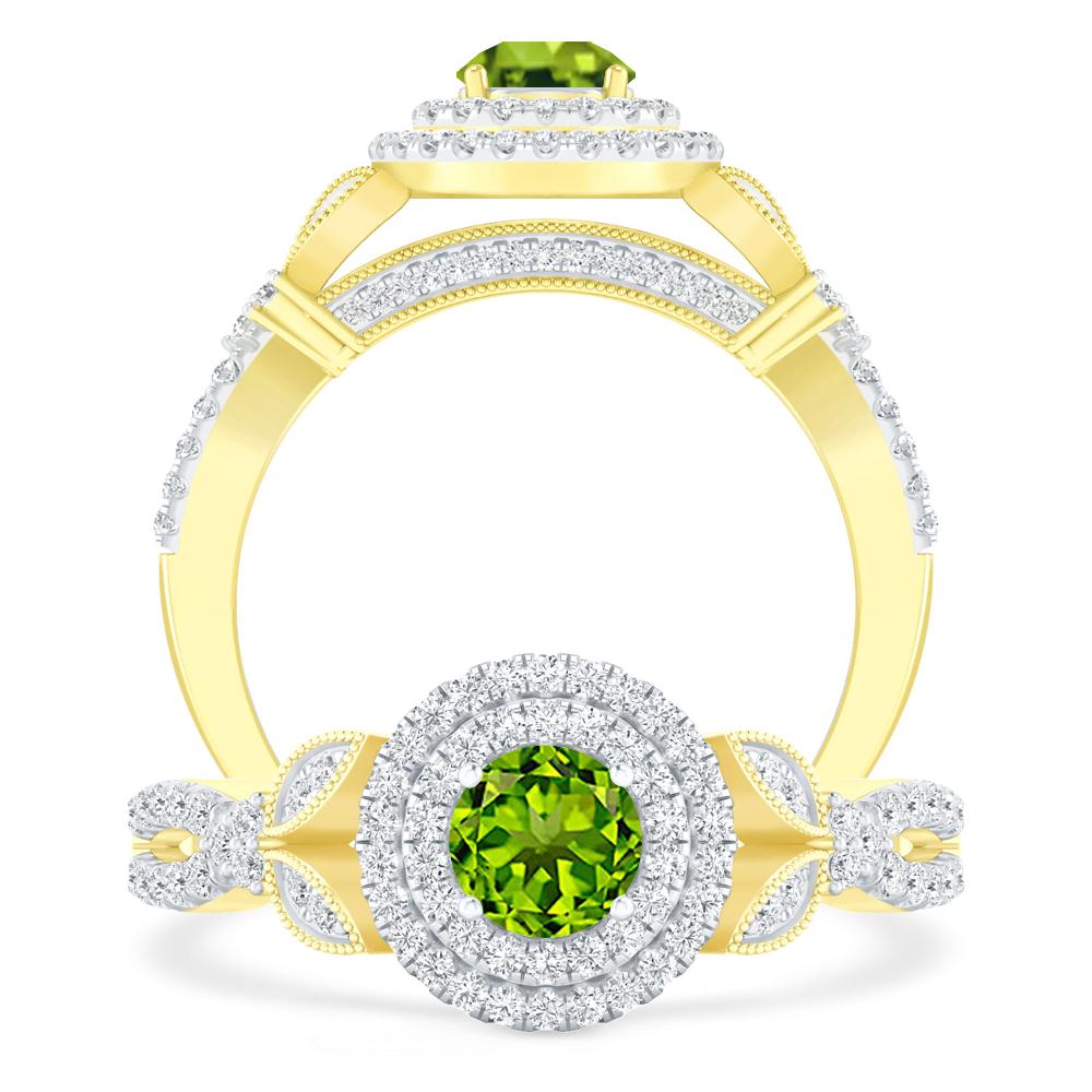 Yellow Gold - Peridot