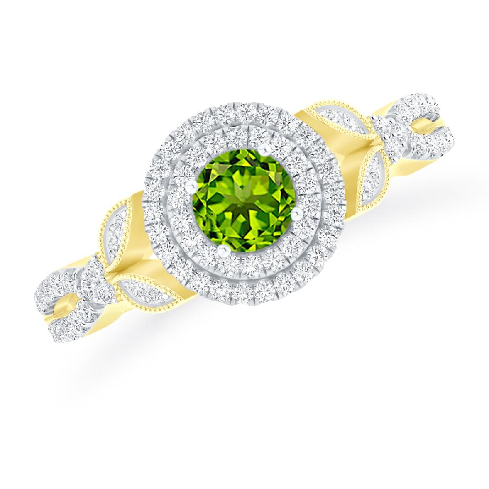 Yellow Gold - Peridot