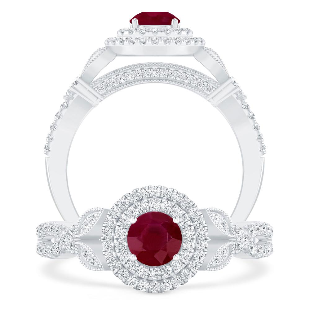 White Gold - Ruby