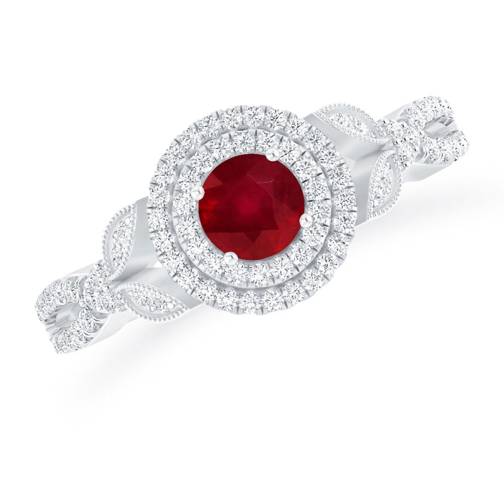 White Gold - Ruby